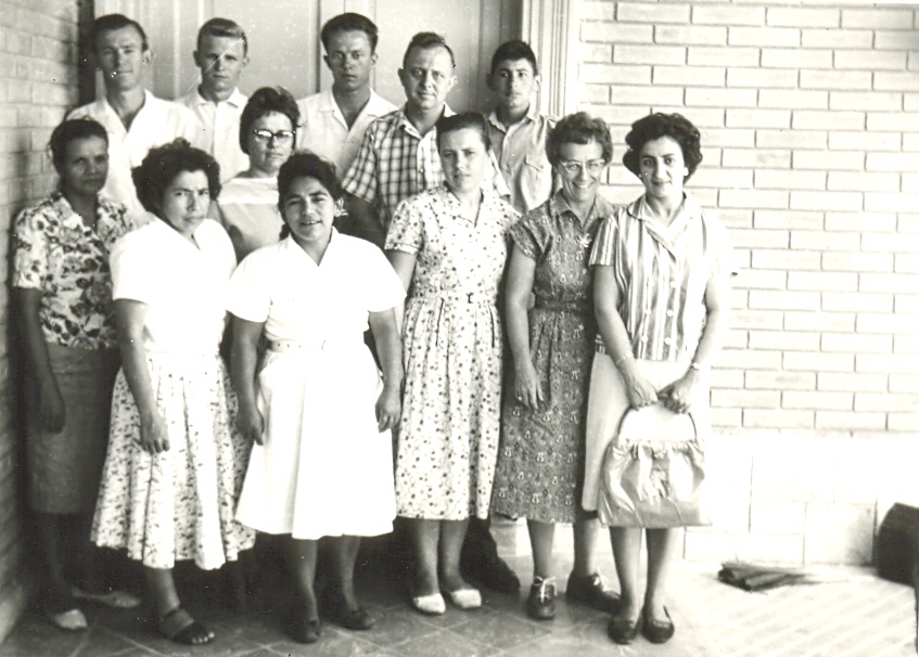 1962 maestros de Esc Bíb de Vac y miembros del Consejound Gemeindevorstand