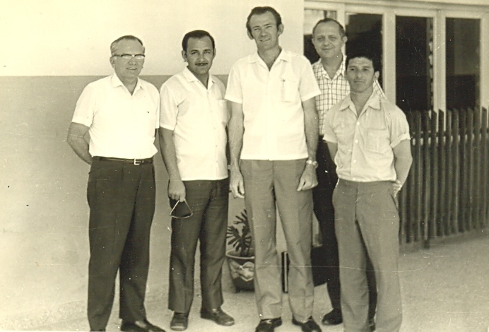 1973 CADEEM Comité Administrativo de Evangelismo Extensivo Menonita - Juan Wiens, Luis Alum, Rodolfo Plett, Alberto Enns, Carlos Chaves